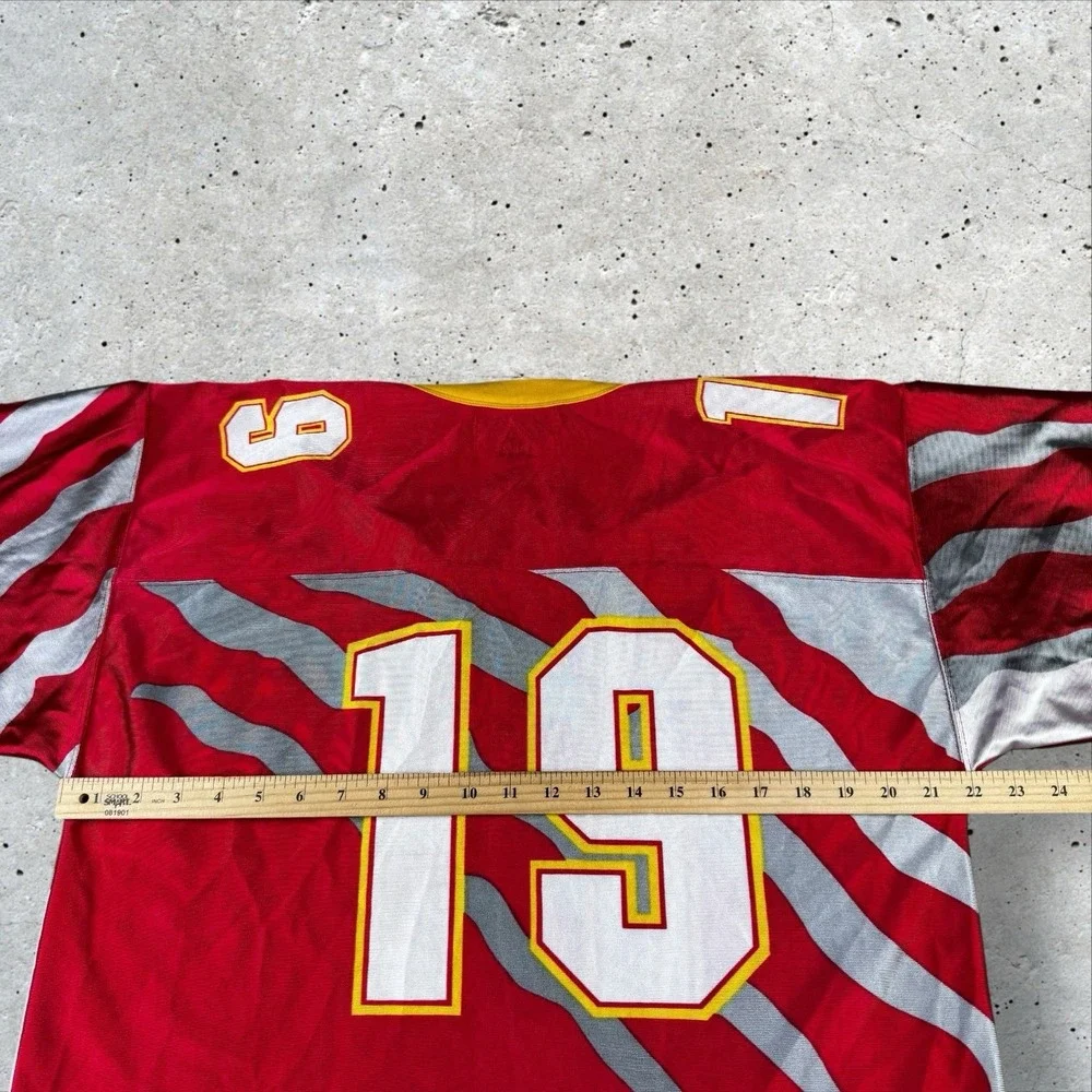 Vintage Starter Kansas City Chiefs AOP Logo‎ Jersey Men's Large 90s - Picture 4 of 5